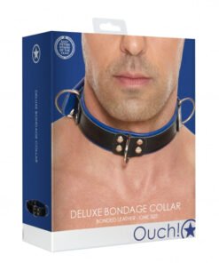 Deluxe Bondage Collar - One Size - Blue