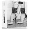 Plush Bonded Leather Ankle Cuffs - With Adjustable Straps