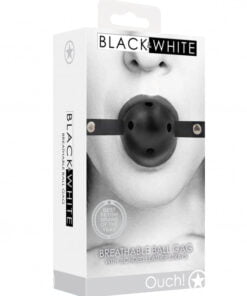 Breathable Ball Gag - With Bonded Leather Straps