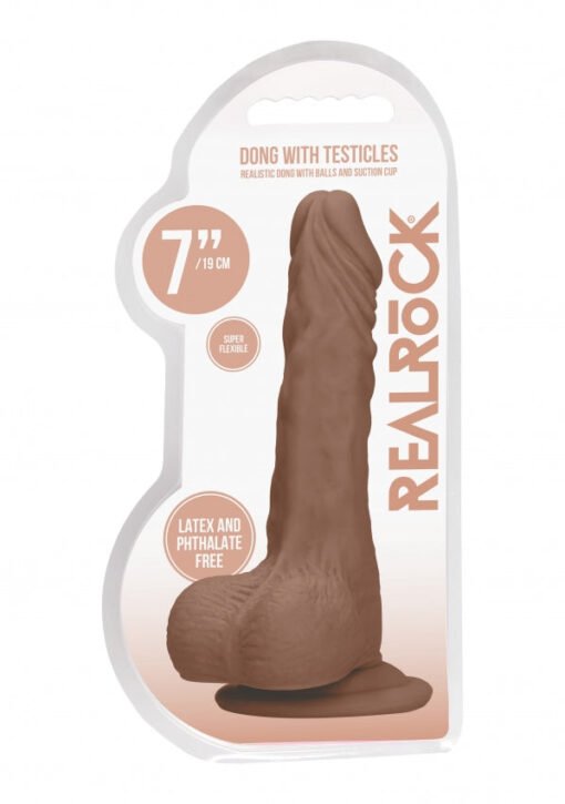 Dong with testicles 7'' - Tan