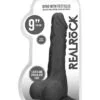 Dong with testicles 9'' - Black