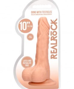 Dong with testicles 10'' - Flesh