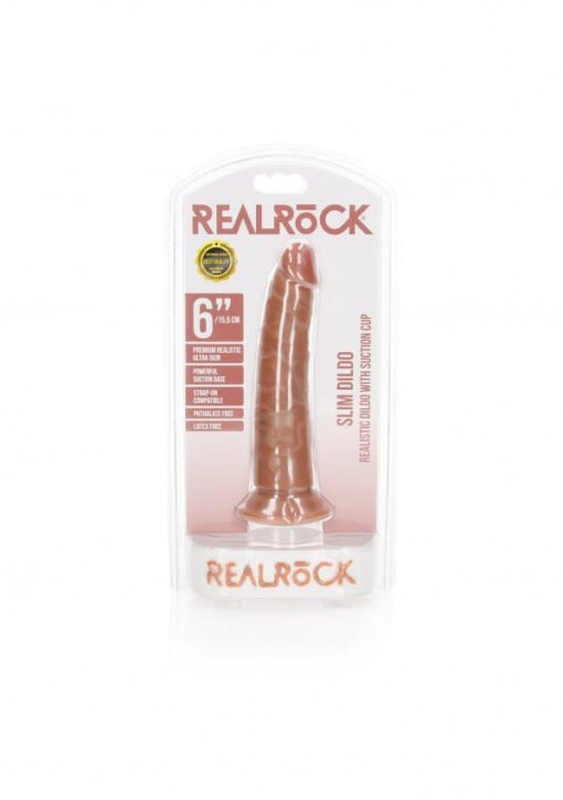 Slim Realistic Dildo with Suction Cup - 6''/ 15.5 cm