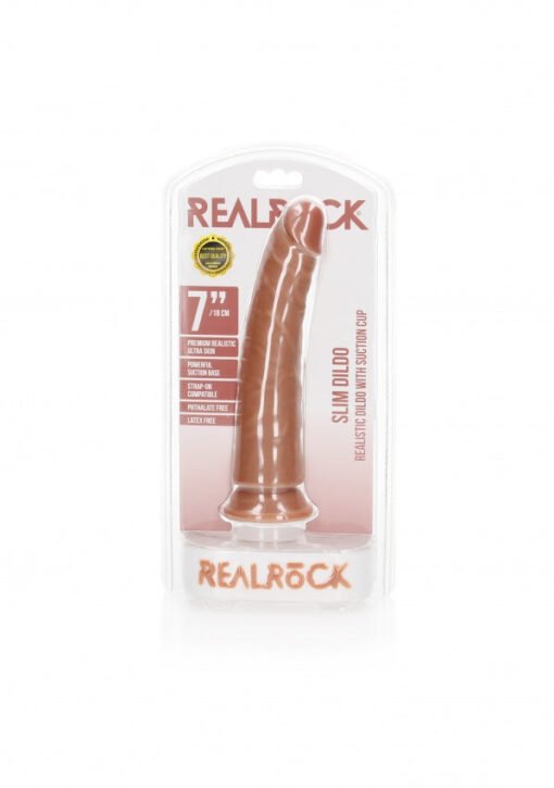 Slim Realistic Dildo with Suction Cup - 7''/ 18 cm