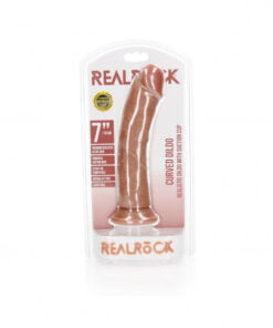 Curved Realistic Dildo with Suction Cup - 7''/ 18 cm