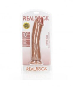 Curved Realistic Dildo with Suction Cup - 10''/ 25.5 cm