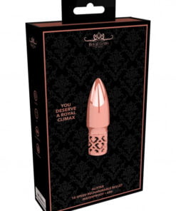 Glitter - Rechargeable ABS Bullet - Rose Gold