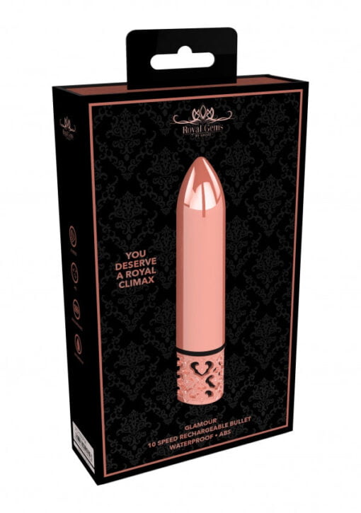 Glamour - Rechargeable ABS Bullet - Rose Gold