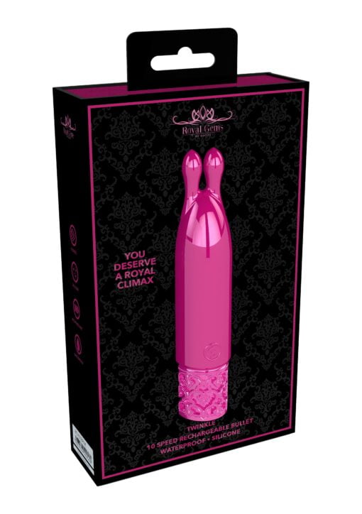 Twinkle - Rechargeable Silicone Bullet - Pink