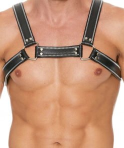 Z Series Chest Bulldog Harness - Black/Black - L/XL