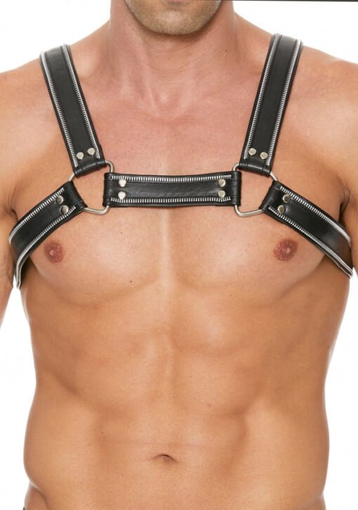 Z Series Chest Bulldog Harness - Black/Black - S/M