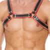 Z Series Chest Bulldog Harness - Black/Red - L/XL