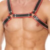 Z Series Chest Bulldog Harness - Black/Red - S/M