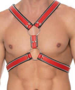 Z Series Scottish Harness - Black/Red - L/XL