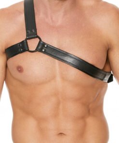 Gladiator Leather Harness - Black/Black