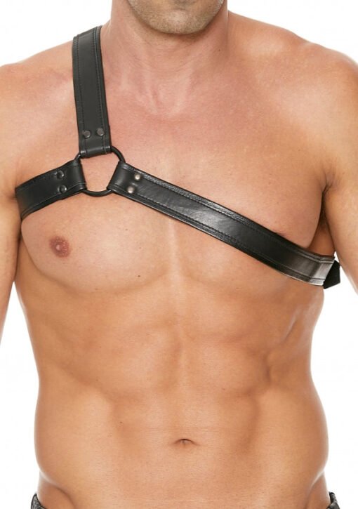 Gladiator Leather Harness - Black/Black
