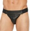 Plain Front Jock - Black - S/M