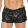 Versatile Leather Shorts - Black/Black - L/XL