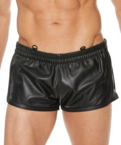 Versatile Leather Shorts - Black/Black - L/XL