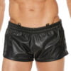 Versatile Leather Shorts - Black/Black - S/M