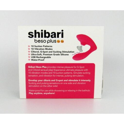 Shibari Beso Plus G-Spot and Clitoral Vibrator Pink - Image 4