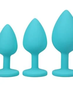 Silicone Anal Trainer Set 3 Pc Teal