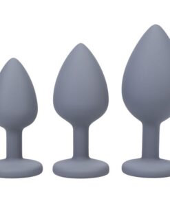 Silicone Anal Trainer Set 3 Pc Grey