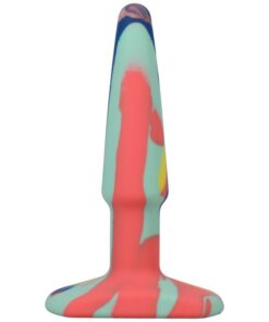 Groovy Silicone Anal Plug 4in Sunrise