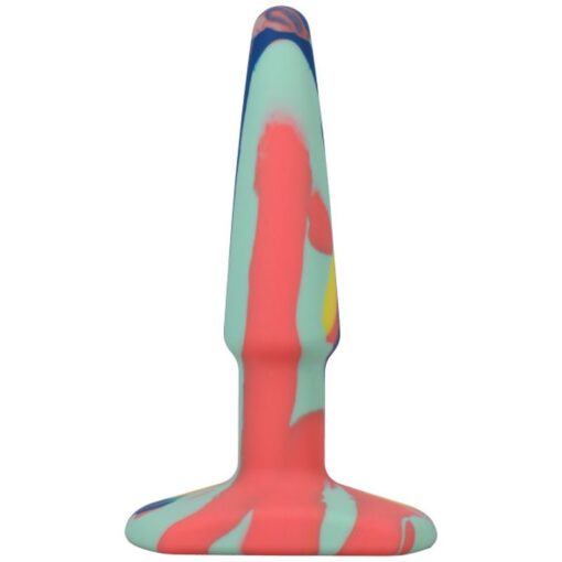 Groovy Silicone Anal Plug 4in Sunrise