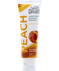 Wet Stuff Peach Water Based Flavoured Lubricant Tube 100g