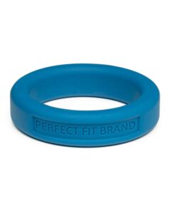 Classic Silicone Medium Stretch Penis Ring 36mm Blue