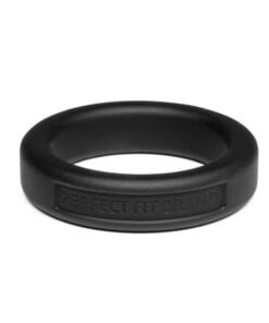 Classic Silicone Medium Stretch Penis Ring 36mm Black