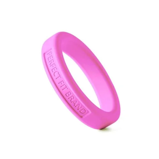 Classic Silicone Medium Stretch Penis Ring 44mm Pink - Image 3