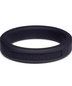 Classic Silicone Medium Stretch Penis Ring 44mm Black