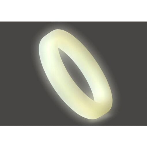 Classic Silicone Medium Stretch Penis Ring 44mm Glow In The Dark - Image 3