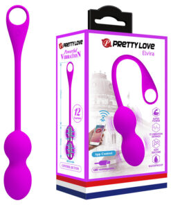 Rechargeable Kegel Ball "Elvira" Purple (80mmx32mm)