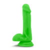 Neo Dual Density Cock With Balls 6in Neon Green