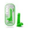 Neo Dual Density Cock With Balls 6in Neon Green - Image 2