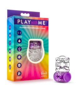 Play with Me Pleaser Rechargeable C Ring Purple