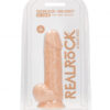 Silicone Dildo With Balls 21 x 6cm Flesh