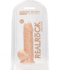 Silicone Dildo With Balls 21 x 6cm Flesh