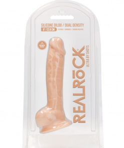 Silicone Dildo With Balls 21 x 8cm Flesh