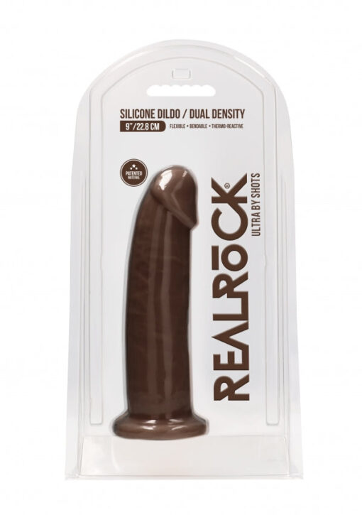 Silicone Dildo Without Balls 22 x 8cm Brown