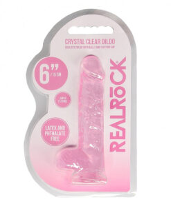 6 Inch / 15 cm Realistic Dildo With Balls - Pink