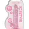 7 Inch / 17 cm Realistic Dildo With Balls - Pink