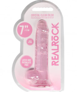 7 Inch / 17 cm Realistic Dildo With Balls - Pink