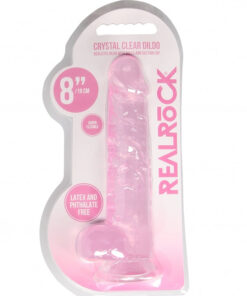 8 Inch / 20 cm Realistic Dildo With Balls - Pink