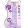 8 Inch / 20 cm Realistic Dildo With Balls - Purple