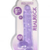 9 Inch / 23 cm Realistic Dildo With Balls - Purple