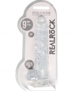 9 Inch / 23 cm Realistic Dildo With Balls - Transparent